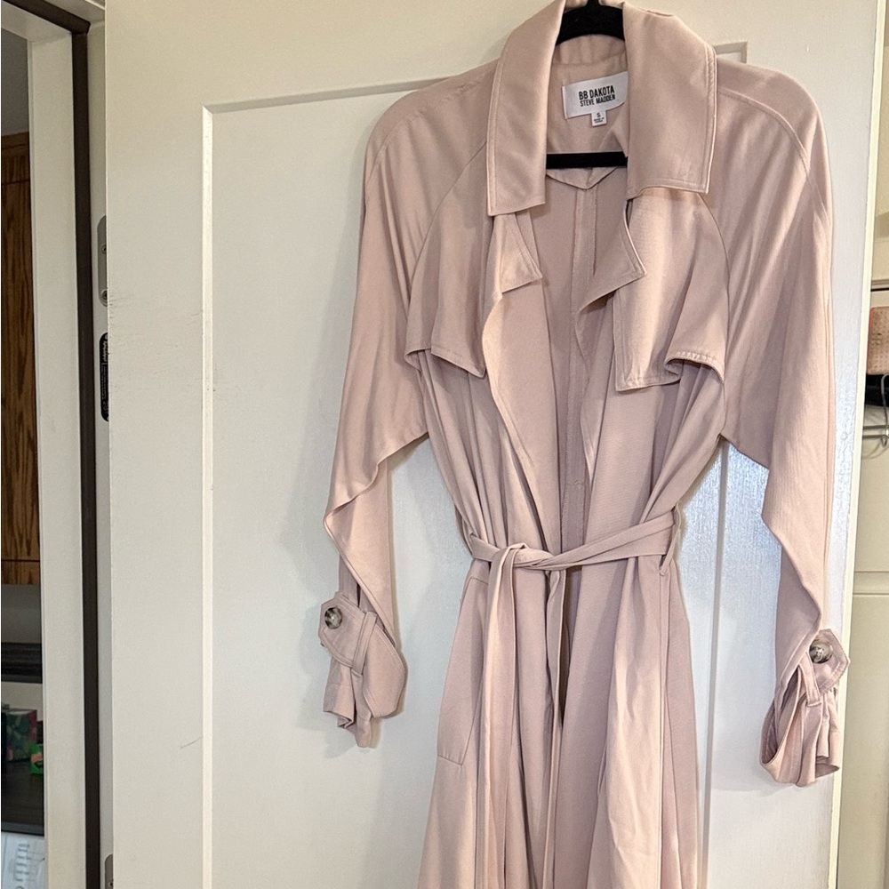 BB Dakota  Steve Madden NWOT Blush Pink Trench Coat NWOT